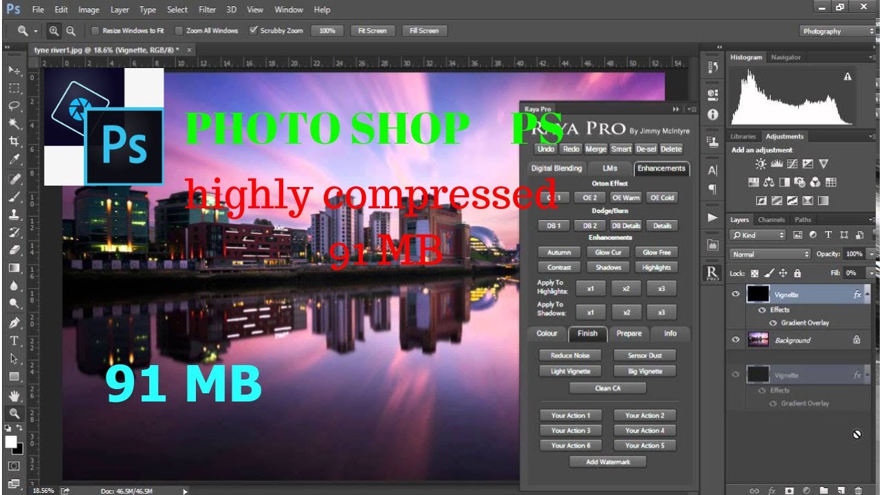 photoshop compressed 91 mb